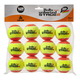 Tenisové Míče Balls Unlimited Stage 2 orange - 12er Beutel